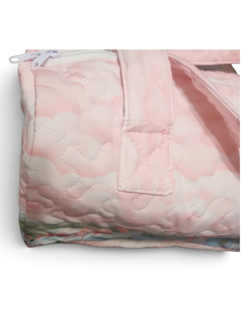 NWOT Quilted Pink Flamingo Travel Duffle Bag